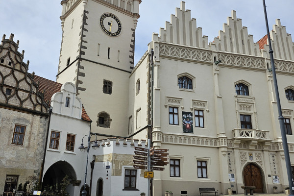 Tábor medieval town square Czech Republic