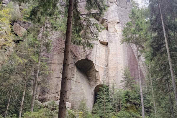 Adrspach sandstone rock towers Czech Republic