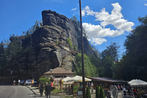Bastei Bridge Saxon Switzerland panoramic view
